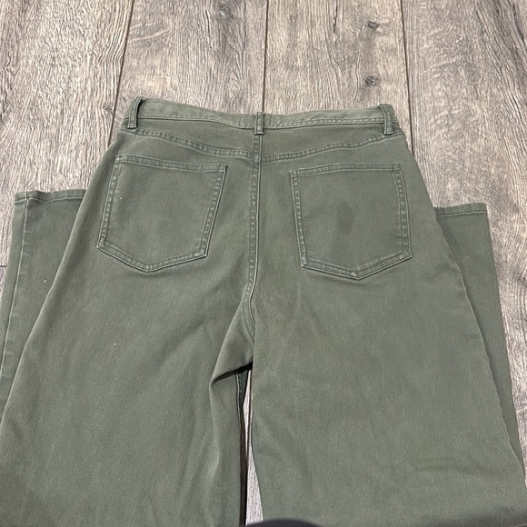 • Aritzia Wilfred • Women’s Ashika Olive Green High Rise Crop Wide Leg 8 - Picture 5 of 5